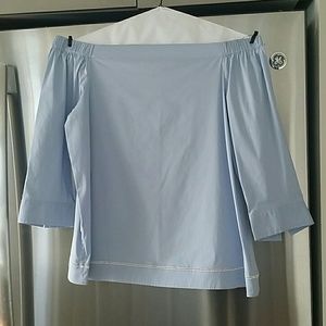 Theory Joscla off the shoulder top